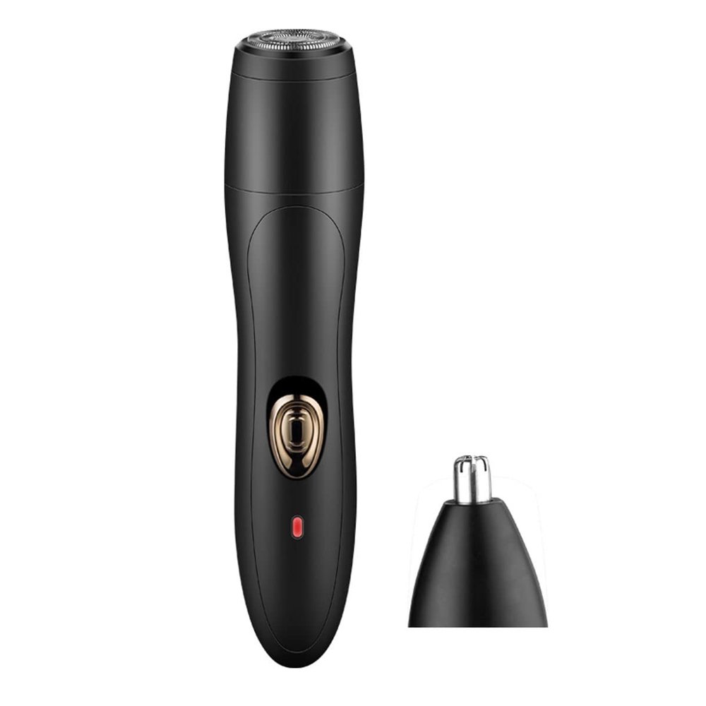 DABEDE QIYUDS Mens Ear and Nose Hair Trimmer with Cleaning System, Wet Dry High-Performance,2 in 1 Painless Nose Hair Trimmer, USB Rechargeable Facial Hair Remover for Men Face Hair