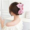 Pink Claw Clip for Hair Bows for Women Jaw Clips for Hair Accessories for Girls Satin Bow Hair Clip Clamps Bowknot Hair Claw Clips for Thick Hair Styling Accessories view 4