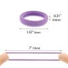 100 Pack Seamless Hair Ties for Women Girls Ponytail Holders for Thick Hair (purple) view 4