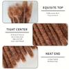 0.6cm #30 Brown 8inch 10 Stands Loc Extensions Human Hair 100% Handmade Permanent Dreadlock Extensions for Man/Women Can Be Dyed and Curled(0.6cm 8inch-10 stands color #30 Brown) view 2