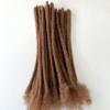 0.6cm #30 Brown 8inch 100 Stands Loc Extensions Human Hair 100% Handmade Permanent Dreadlock Extensions for Man/Women Can Be Dyed and Curled(0.6cm 8inch-100 stands color #30 Brown) view 4