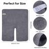 SINLAND Microfiber Esthetician Towels for Facials Mask Removing Face Wrap Soft Facial Cloth with Split Design Spa Towels for Facial Steam Massage and Cleansing 3 Pack view 2