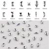 240pcs Sparkling Clear White Mini Multiple Shapes Nail Rhinestones Hotfix Flat Back Glass Gems for Cloth Shoes DIY Crafts Ornaments Acrylic Nails Decoration Kit Box view 2