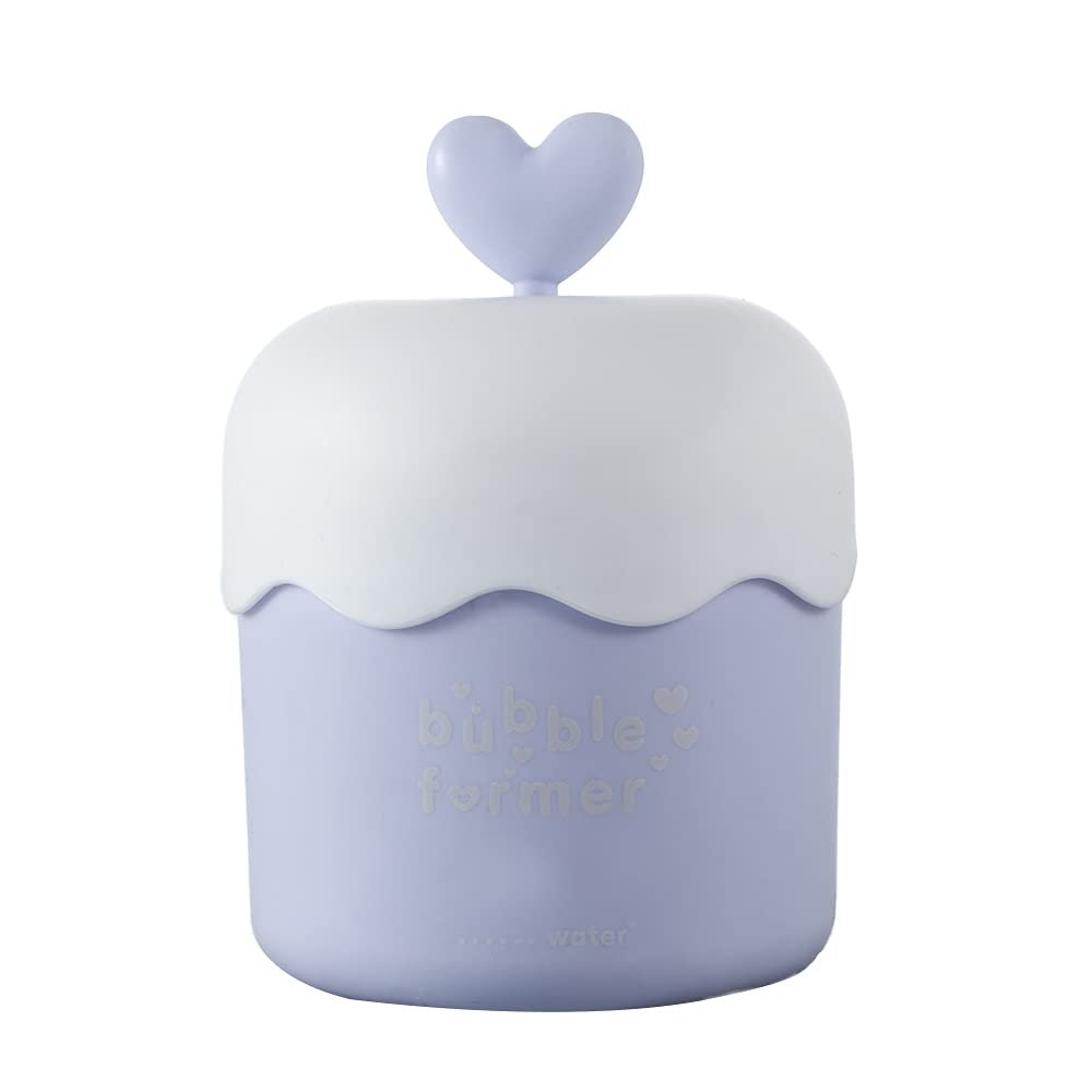 1PC Portable Facial Cleanser Foam Maker Cup Whip Bubble Maker Facial Skin Cleansing Care Press Bubbler Foamer for Face Clean Tool(Blue)