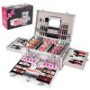 Hegafoo All in One Makeup Kit for Teens, 106 Pcs Professional Makeup Kit for Women Full Kit, Include Eyeshadow Palette, Lipstick Set, Concealer, Foundation, Lipgloss, Make-up Brush(Silver) view 1