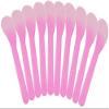 10pcs Makeup Spatula Cosmetic Spatulas Plastic Makeup Applicator Sticks Cream Mixing Spoon Beauty Scoop (Pink 4.96inch) Practical Design and Durable view 1