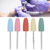 5pcs Nail Drill Bits for Nails, Nail Art Manicure Pedicure Accessories for Acrylic Gel Nail Cuticle Rubber Manicure Polishing Burr Nail File Set (F1) view 4