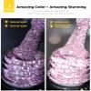 BURANO Reflective Diamond Nail Glitter Gel Polish, Sparkly Color Holographic Glitters Shiny Gel - 7.3ml, UV Lamp Required (Gray Pink SZ12) view 4