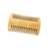 Beard Comb Wooden Mustaches Combs Dual Action Teeth Beard Comb for Beards Mustaches The Art of Shaving Beard Comb,Wood color Practical and Deft view 3