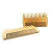 Beard Comb Wooden Mustaches Combs Dual Action Teeth Beard Comb for Beards Mustaches The Art of Shaving Beard Comb,Wood color Practical and Deft view 4