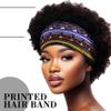 Aceorna African Headbands Boho Knotted Hairbands Stretch Wide Head Wraps Elastic Yoga Turban Hair Scarfs Workout Printed Hair Accessories for Women Pack of 4 (Style G) view 4