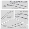 24 Pcs U-Shaped Hair Styling Pins for Women & Girls - Metal Bun Forks with Storage Box for Thick, Thin, Long, Curly Hair (Silver, 3 Inch) view 2