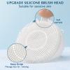 COSLUS Facial Cleansing Brush Silicone Face Scrubber: 2 in1 FBS-D Electric Exfoliating Device Waterproof Deep Cleaning Exfoliation Rotating Spa Machine - Electronic Skincare Wash Spinning System view 3