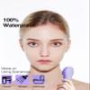 NgraCoola CLIE Facial Cleansing Brush - Waterproof & Rechargeable Face Scrubber for Men & Women, Cleansing, Exfoliating & Massaging - Violet view 2