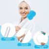 Norme 3 Pcs 22.4 Inch Long Handle Back Bath Sponge Lightweight Sponge on a Stick Body Cleaning Handled Washer Scrubber for Foot Body Limited Range of Motion, Blue view 3