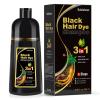 Bablabear Black Hair Dye Shampoo for Gray Hair, Semi-Permanent Hair Color Shampoo for Women and Men, Herbal Ingredients, 3 in 1 100% Grey Coverage.Lasts 30 Days/500ml/Natural herbal Ingredients view 1