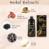 Bablabear Black Hair Dye Shampoo for Gray Hair, Semi-Permanent Hair Color Shampoo for Women and Men, Herbal Ingredients, 3 in 1 100% Grey Coverage.Lasts 30 Days/500ml/Natural herbal Ingredients view 3