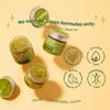 The Ultimate Self-Care Duo for Nourished Lips and Tangle-Free Hair: 100% Natural Lip Scrub Matcha Latte and Hair Detangler Brush in Rose Gold view 2