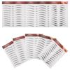 Lurrose Eyebrow Sticker: 10 Sheets 51 Pairs Black Hair-like Eyebrow - Grooming Shaping Tattoo Brow for Women Makeup Supplies, 5 Style view 3