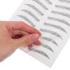 Lurrose Eyebrow Sticker: 10 Sheets 51 Pairs Black Hair-like Eyebrow - Grooming Shaping Tattoo Brow for Women Makeup Supplies, 5 Style view 4