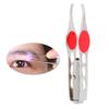 SagaSave Eyebrow Tweezer with LED Light Stainless Steel Eyebrow Clip Eyebrow Hair Removal Makeup Tool for Men and Women view 3