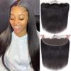 13x4 Hd Transparent Lace Frontal Closure Cheap Straight 100% Unprocessed Brazilian Virgin Human Hair Closures For Black Women Ear To Ear HD Lace Frontal Closure Free Part Pre Plucked With Baby Hair view 1