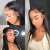 13x4 Hd Transparent Lace Frontal Closure Cheap Straight 100% Unprocessed Brazilian Virgin Human Hair Closures For Black Women Ear To Ear HD Lace Frontal Closure Free Part Pre Plucked With Baby Hair view 2