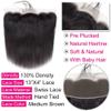 13x4 Hd Transparent Lace Frontal Closure Cheap Straight 100% Unprocessed Brazilian Virgin Human Hair Closures For Black Women Ear To Ear HD Lace Frontal Closure Free Part Pre Plucked With Baby Hair view 3