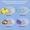 Zimwin 20 Pack Foaming Hand Soap Tablet Refills, 4 Scent, 12g Big Tablets, Makes 240 fl oz Soap Total, Eco Friendly Hand Wash Tablets Lemon, Coconut, Oceanic, Lavender Fragrance view 2