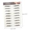Lurrose Eyebrow Transfer Stickers 12pcs Eyebrow Stickers Hair- Eyebrow Stickers Eyebrow Transfer Eyebrows Eyebrow Tool Waterproof Stickers Eyebrow Stickers Bionic 6 Transfer Paper Cejas view 3