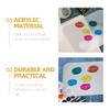 FRCOLOR 1set Foundation Mixing Palette Makeup Mixing Tray Spatulas for Nail Art Watercolor and Pigment Blending Easy to Clean for Cosmetic Applications view 4