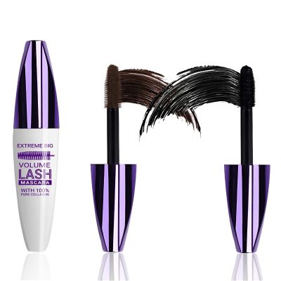 5D Waterproof Mascara Black Brown Volume and Length-2Pcs Fiber Lash Extensions Tubing Colored Mascara for Eyelashes, Longlasting Curling Colorful Mascaras,Women's Day Eye Makeup Gift for Women Girl
