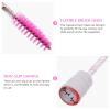 FRCOLOR 10pcs Eyelash Wands with Handle Portable Eyelash Tube for Makeup Spiral Brush Head for Charming Lashes and Eyebrows Vibrant Colors view 2