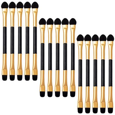 COHEALI Makeup Sponge Makeup Sponge Makeup Set Eyeshadow Brushes 15Pcs Women Makeup Brushes Double-sided Eyeshadow Applicators Handle Makeup Sponge Makeup Set Makeup Set