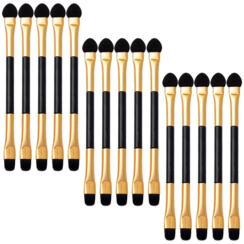 COHEALI Makeup Sponge Makeup Sponge Makeup Set Eyeshadow Brushes 15Pcs Women Makeup Brushes Double-sided Eyeshadow Applicators Handle Makeup Sponge Makeup Set Makeup Set