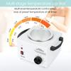 Single Wax Warmer Professional Electric wax Heater for Hair Removal- Wax Pot with 50pcs Sticks Heat up Quickly & Fahrenheit Dial, Paraffin Facial Skin Body SPA Salon Equipment view 2