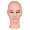 Ruilong Male Bald Mannequin Head for Wig Making Hat and Glasses Display Model Head, Professional Cosmetology Head Beige Color view 2