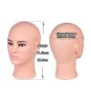Ruilong Male Bald Mannequin Head for Wig Making Hat and Glasses Display Model Head, Professional Cosmetology Head Beige Color view 3