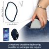 Crystal Hair Eraser,Reusable Crystal Hair Remover Magic Painless Exfoliation Hair Removal Tool, Magic Hair Eraser for Back Arms Legs Fast & Easy Crystal Hair Eraser for Women and Men -Ink Blue view 4