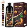 Fedulili Instant Coffee Hair Dye Shampoo for Gray Hair 3 in 1, Natural Hair Color Shampoo for Women Men Brown Colors in 10-15 mins, 100% Coverage Long Lasting Brown Hair Dye 17.5 Fl Oz view 1