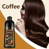 Fedulili Instant Coffee Hair Dye Shampoo for Gray Hair 3 in 1, Natural Hair Color Shampoo for Women Men Brown Colors in 10-15 mins, 100% Coverage Long Lasting Brown Hair Dye 17.5 Fl Oz view 2