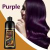 Fedulili Instant Purple Hair Dye Shampoo for Gray Hair 3 in 1, Natural Hair Color Shampoo for Women Men Colors in 10-15 mins, Hair Paint Long Lasting Hair Dye 16.9 Fl Oz (Purple) view 2