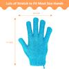 30 Pcs Exfoliating Gloves for Shower, 15 Colors Body Exfoliator Glove with Hanging Loop, Scrub Exfoliate Glove Mitt Bath Face Spa Hand Scrubber Wash Deep Scrubbing Dead Skin for Women Men, by Aisuly view 3