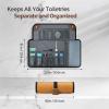 Estour Toiletry Bag for Men, Travel Essentials Travel Toiletry Bag, Water-Resistant Compact Bathroom Roll Organizer for Hygiene, Shaving kit, Gifts for men (6.Khaki Yellow (PU Leather)) view 2