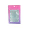 100PCS Cute Gradient Mylar Bags for Makeup Kits with Zipper Seal Packaging Bags for Acrylic Nails &Lashes with Window 15 x 22 cm (Gradient Pink) view 1
