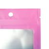 100PCS Cute Gradient Mylar Bags for Makeup Kits with Zipper Seal Packaging Bags for Acrylic Nails &Lashes with Window 15 x 22 cm (Gradient Pink) view 4