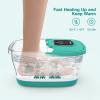 HOSPAN Collapsible Foot Spa with Heat, Bubble, Red Light, and Temperature Control, Foot Bath Massager with 8 Shiatsu Massage Rollers, Pedicure Foot Spa for Relaxation - FS01A view 3