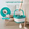 HOSPAN Collapsible Foot Spa with Heat, Bubble, Red Light, and Temperature Control, Foot Bath Massager with 8 Shiatsu Massage Rollers, Pedicure Foot Spa for Relaxation - FS01A view 4