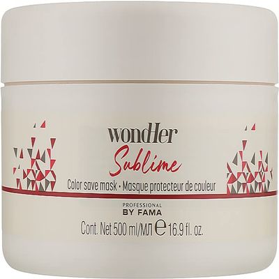 Professional By Fama Wondher Sublime Color Save Mask 500 ml nourishes the hair fibre intensively and thickens the hair structure.