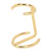 Pilipane Shaving Brush Stand Portable Standard Size Golden Alloy Men's Safety Shaver Stand Save Space view 1